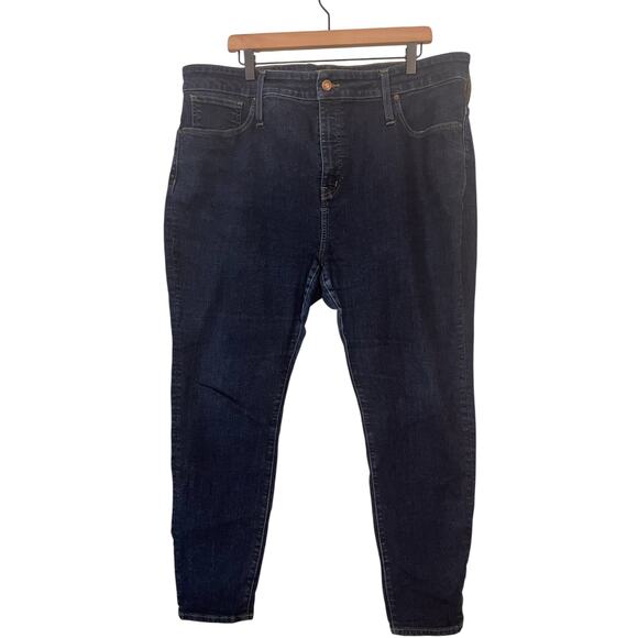 Madewell Womens Curvy High Rise Skinny Jean Lucille Wash Size 35P H6388 - Picture 1 of 6